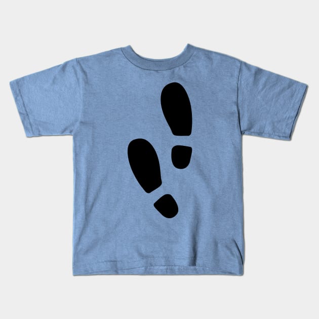 Footprints Kids T-Shirt by helengarvey